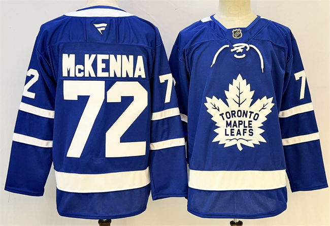 Men's Blue Toronto Maple Leafs #72 Gavin McKenna 2024-25 Stitched Hockey Jersey